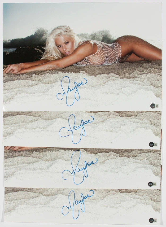 Póster firmado por Maryse Ouellet 13x19 certificado de autenticidad BAS Miz & Mrs Mizanin WWE foto autógrafo Foto 4 de 4