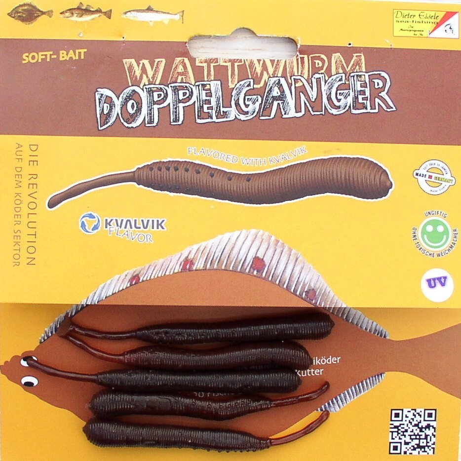 Eisele Wattwurm Doppelgänger, Scholle, Dorsch, Butt, Kutterangeln, Ostseeangeln