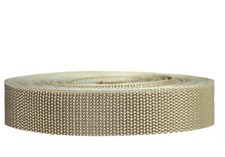 Strapworks Heavyweight Polypropylene Webbing HD Poly Strapping 1" x 25yd Khaki