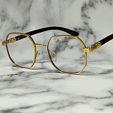 Street Knitted Men's Women's Classic Oval Woodgrain Arm Vintage Narrow Nerd Retro 90's Circle Hip Hop Clear Tint Glasses Round Gold Frame Non Prescription Woodgrain Clear Lens Eye Glasses at Men's Street Knitted Men's Women's Classic Oval Woodgrain Arm Vintage Narrow Nerd Retro 90's Circle Hip Hop Clear Tint Glasses Round Gold Frame Non Prescription Woodgrain Clear Lens Eye Glasses at Men's