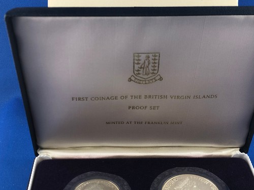 1973 British Virgin Islands Proof Set With Sterling Silver Crown & Certificates - 第 3/11 張圖片