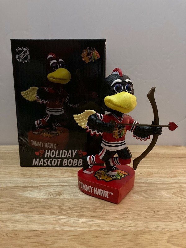 NHL Chicago Blackhawks Tommy Hawk Bobblehead - Valentine's Day *LIMITED TO 500*
