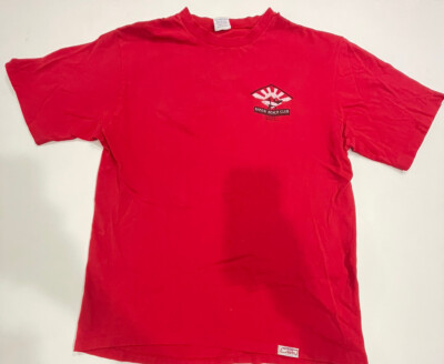 VTG 90 s Crazy Shirts Hawaii Banzai Beach Club Surf T Shirt Sz L USA Red