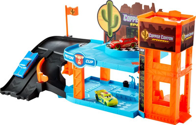 Mattel HPX75 - Disney Pixar Cars - Copper Canyon Leuchtende Garage Spielset OVP 