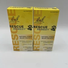 2pk PET Bach Rescue Remedy,  0.7 fl.oz 20ml EACH BOTTLE - Free Same Day Shipping