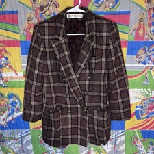 Vintage Evan Picone Women's Double Breasted Wool Blazer Sz 4 Lined Union Made