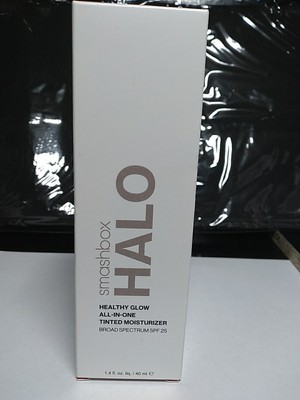 SMASHBOX HALO HEALTHY GLOW ALL IN ONE TINTED SPF25 MOISTURIZER 1.4 OZ TAN DARK