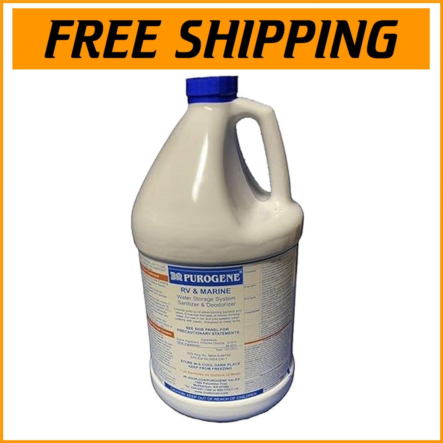 Chlorine Dioxide Water Treatment 128oz Purogene for Generous Storage Capacity-=