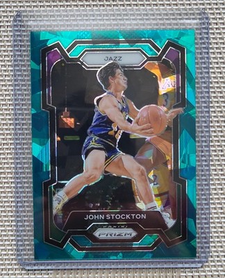PRIZM 2023/24 John Stockton Teal Ice Prizm /225 #Utah Jazz