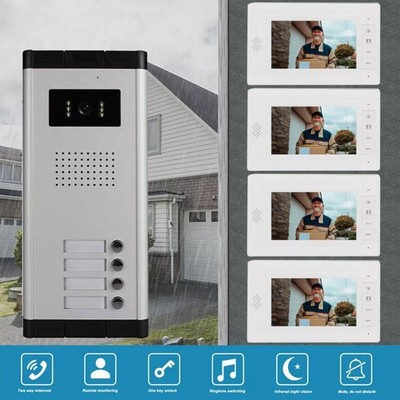 Gegensprechanlage für 3-6 Wohnungen - Video Türsprechanlage System