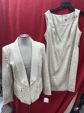 KASPER DRESS SUIT /RETAIL 240/SIZE 14/NEW WITH TAG/LINED/CHAMPAGNE