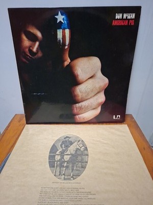 Don McLean American Pie Vinyl Record With Original Paper Sleeve 1971