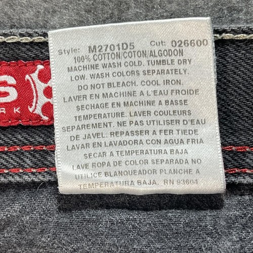 Vintage JNCO Jeans Shorts Herren 30 schwarz Baggy weites Bein Zimmermann Krone Logo 90er Y2k - Bild 14 von 18