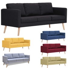 Stoffsofa 3-Sitzer Sofa Polstersofa Loungesofa Couch Sofagarnitur Sitzmöbel Neu