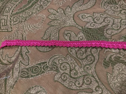 45' French Vintage 1/2” Pink Braid Trim - Picture 3 of 4