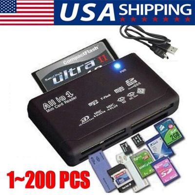 #ad Memory Card Reader Mini 26 IN 1 USB 2.0 High Speed For CF xD SD MS SDHC LOT $526.69