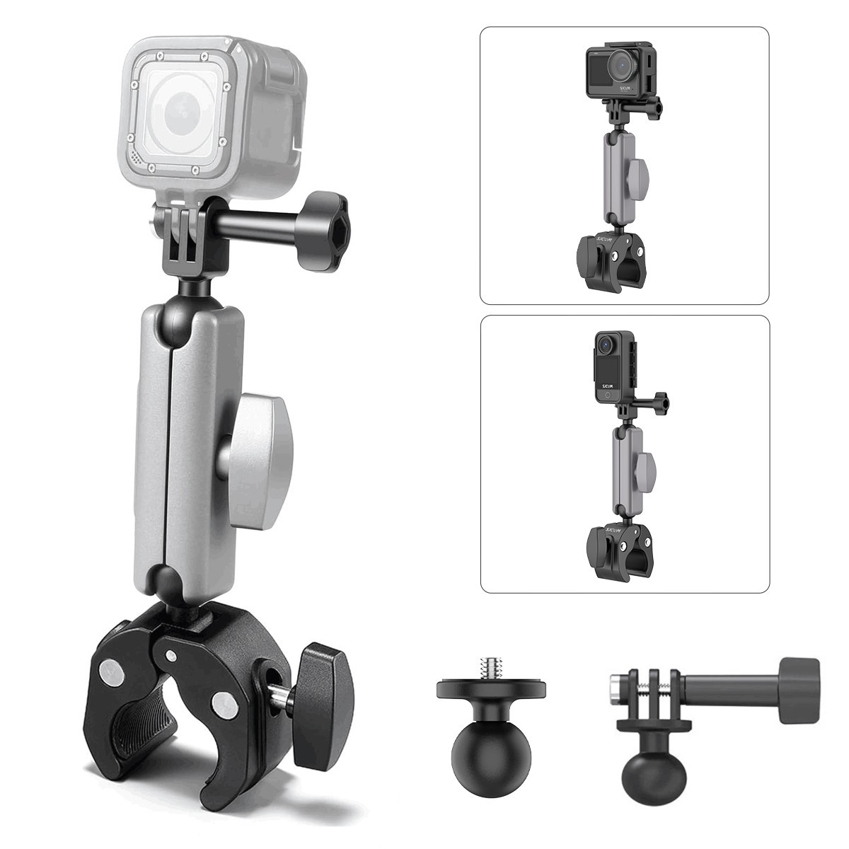 For Gopro 12 11 Bike Motorcycle Handlebar Pole Mount Holder 