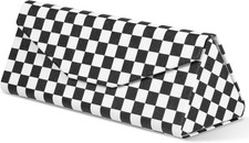 Sunglasses Case, Foldable Glasses Case, Magnetic PU Leather Hard Shell Folding E