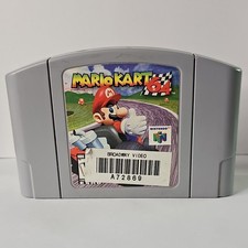 Nintendo Mario Kart 64 N64 Game Cartridge NTSC-U/C 1996 Multiplayer Racing