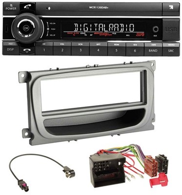 Kienzle Bluetooth MP3 USB DAB Car Stereo for Ford Focus Galaxy C-Max 2007 onwards Silver