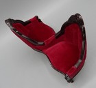 Sonia Messer Victorian Red Velvet Tete A Tete Chair Dollhouse Miniature 1:12 — photo 3