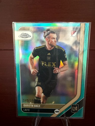 2026 Topps Chrome MLS #81 Gareth Bale Aqua Refractor 140/199 Los Angeles FC