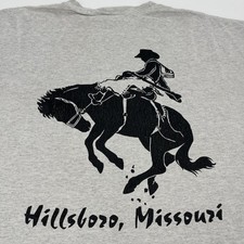 VTG 90s Missouri Rodeo Cowboy Association T-Shirt -MRCA Hillsboro - Mens XXL Tee