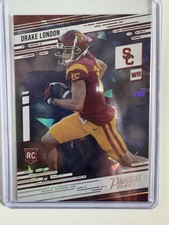 2022 Panini Chronicles Draft Picks Prestige Drake London #6 Cracked Ice /11 (RC)