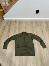 Sitka Gear Men's CORE Midweight Zip-T 10068 Green Size XL  1/2 Zip