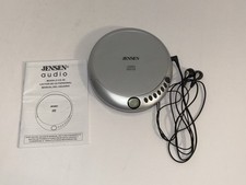 Jensen Portable CD Player CD-60A Tested with Earphones Tested/Works