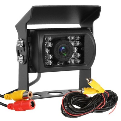 RCA PAL 18 IR CCD Backup Camera 12-24v Rear View +10m cable For Truck Bus Van RV