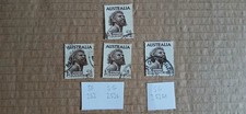 AUSTRALIA-1952-65 SG253,253b,253ba 2s6d ABORIGINE USED STAMPS