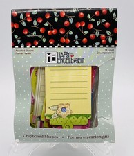 MARY ENGELBREIT Chipboard Shapes 18 Count Multicolor Notes Flower Cherry 2010