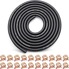 1/4 Inch ID Fuel Line Hose 10Ft 20 Hose Clamps for Small Gas Engines-Free Ship