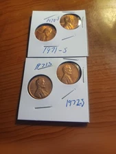 1970-S 1971 S 72  S & 73 S  Brilliant Uncirculated BU condition.