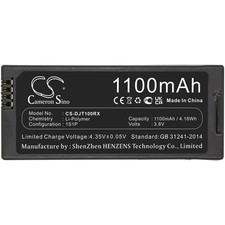 Cameronsino Drones Battery for Dji:Tello,T01,--61.70 X 26.60 X 11.50Mm--Li-Polym