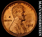1916 Lincoln Wheat Cent - RB / R Choice Gem Brilliant Unc+++  Lustrous  #i6766