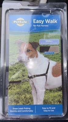 NEW PetSafe Easy Walk Small Black Silver No-Pull Dog Harness 15-25 lbs Small