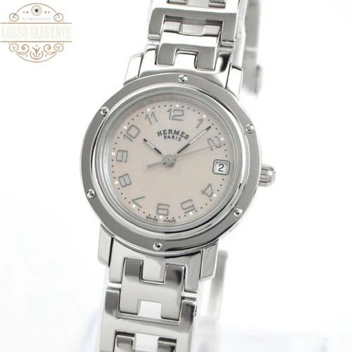 Orologio Hermès Clipper Cl4.210 Analogico Quarzo Donna Hermes Super Bellissimo Vintage
