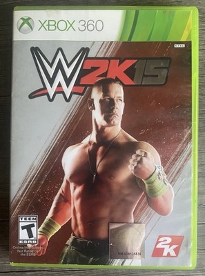WWE 2K15 (Microsoft Xbox 360, 2014) CIB John Cena Video Game
