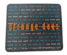Vintage Strange Days Movie Promo Mouse Pad Tagline Ralph Fiennes Kathryn Bigelow