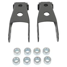 Rear For 07-18 Chevrolet Silverado Sierra 1500 2"-3" Drop Shackles Lowering Kit