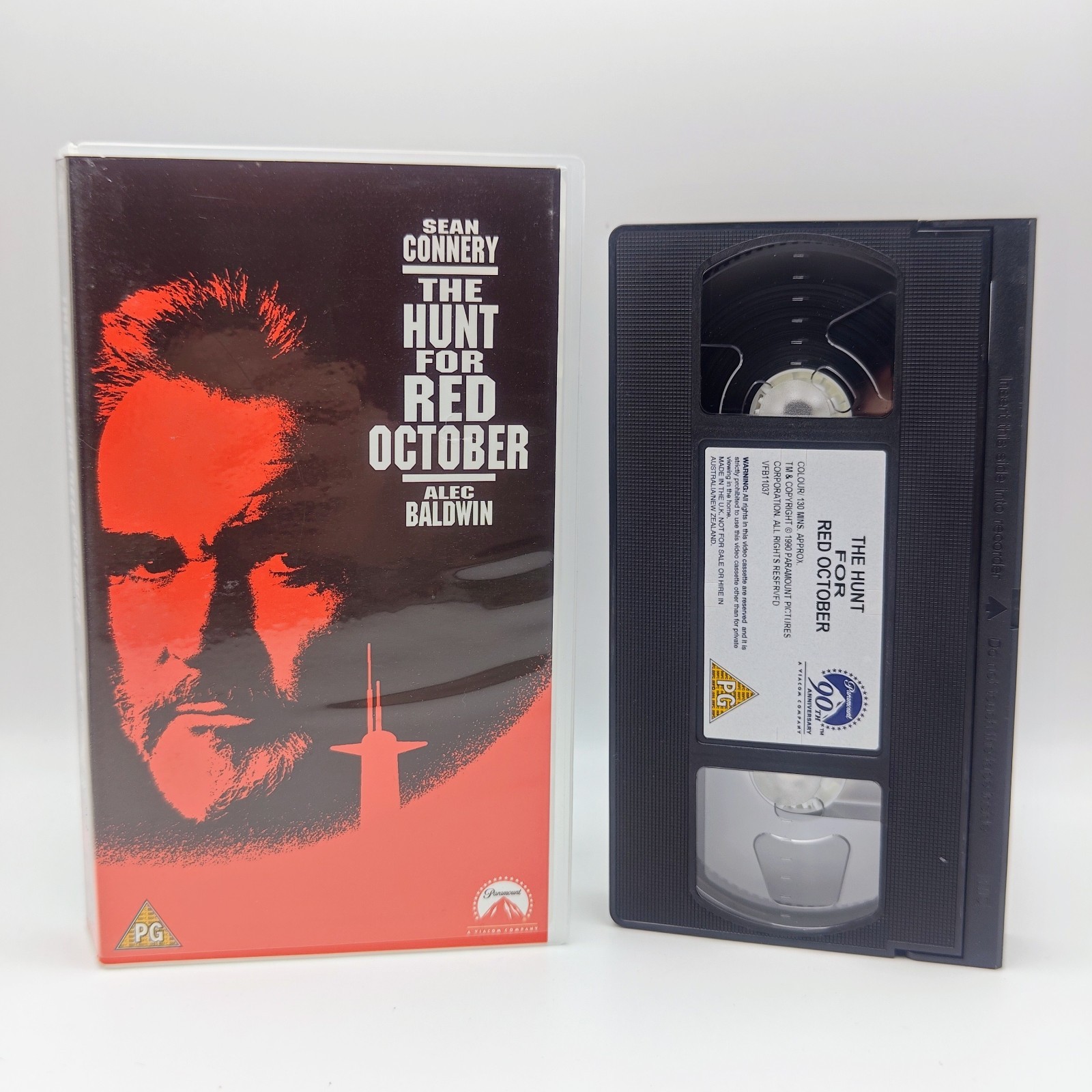 The Hunt For Red October VHS Sean Connery Video Tape Paramount James Earl Jones