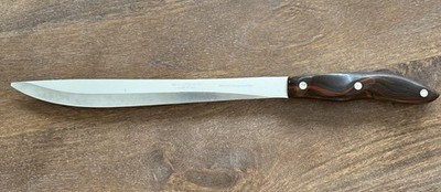 Cutco No 32 Vintage Carving/Slicer Brown Swirl Handle 9'' Blade USA