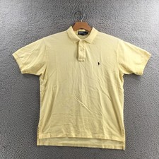 Polo by Ralph Lauren Polo Shirt Men L Yellow Cotton Short Sleeve Collared Casual