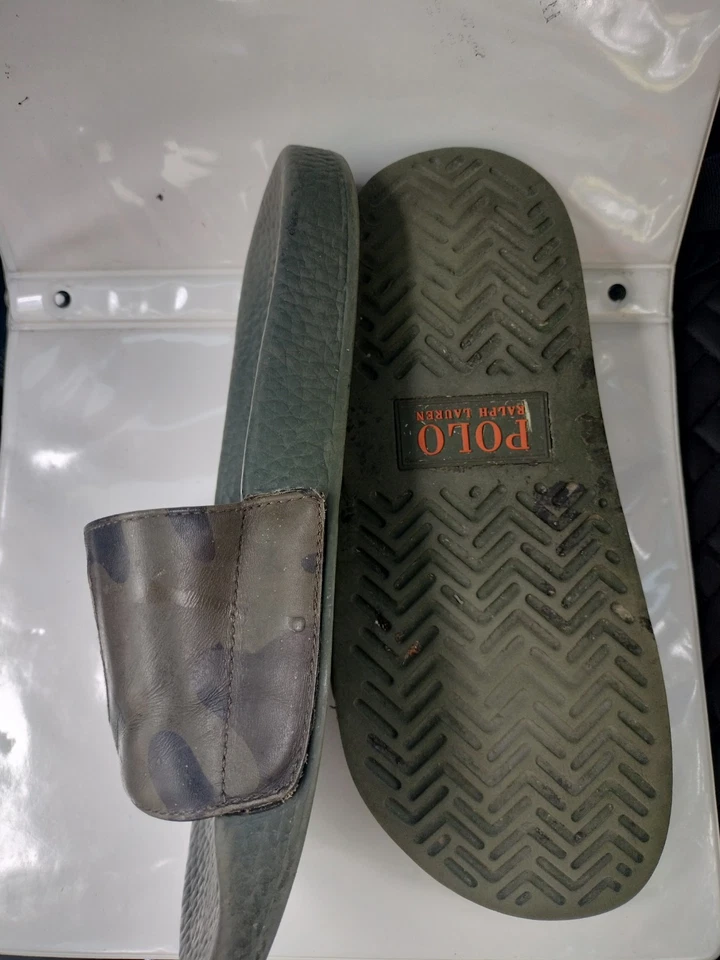 Sandalias Polo Ralph Lauren Tiger Cayson Verde Camuflaje Slides Chanclas Para Hombre’s 8 Foto 4 de 4