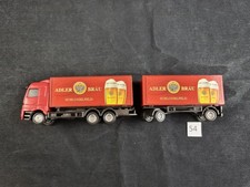 werbetrucks 1:87, Adlerbräu, Schlüsselfeld, Hängerzug, Bier, LKW, H0, Miniatur