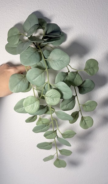 Planta de decoración del hogar IKEA tallo de eucalipto artificial imitación hojas verdes