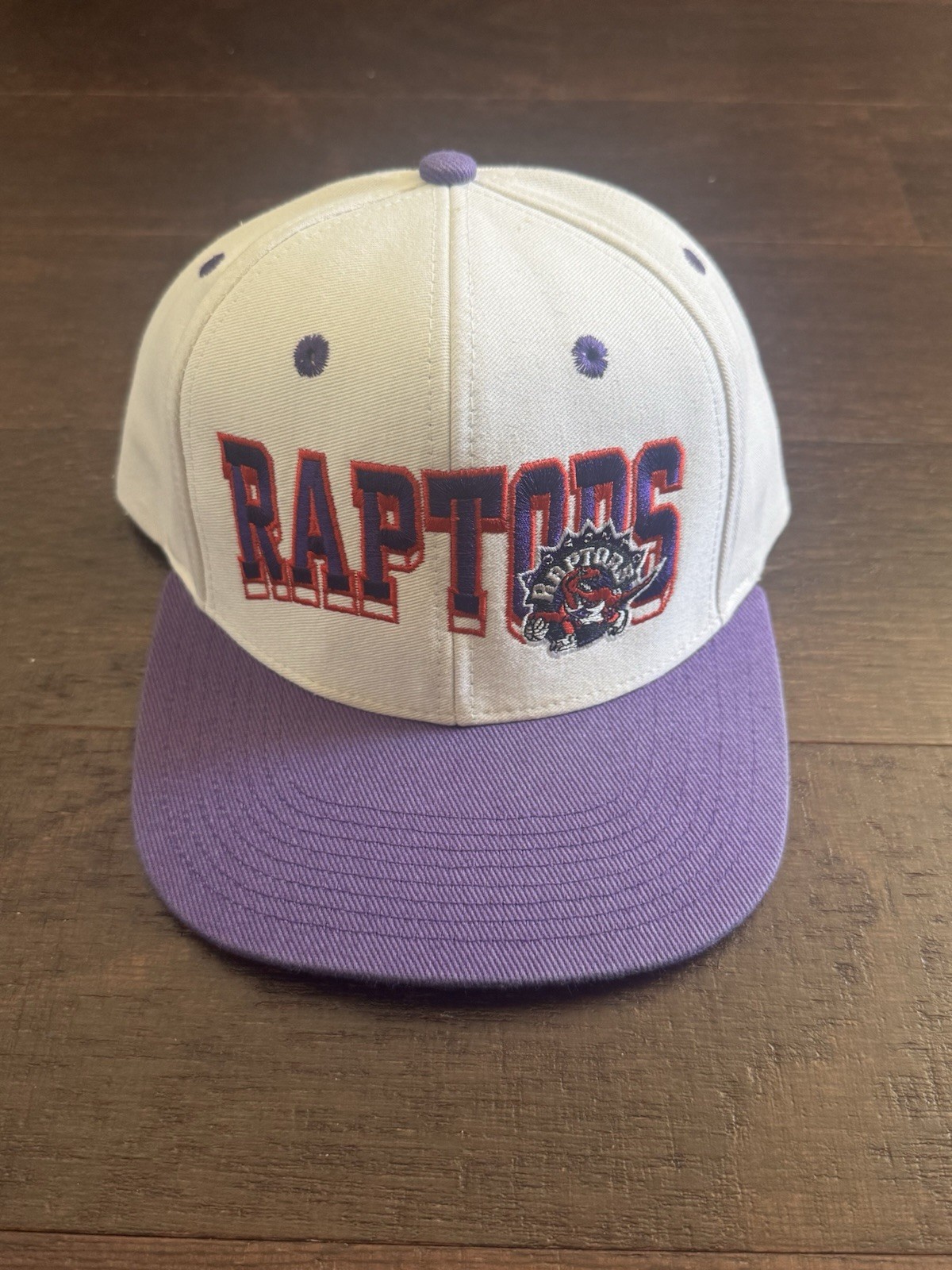 Lot Of 2 Vintage Toronto Raptors Snapback Cap Hat NBA Hardwood Classics Adidas thumbnail 5