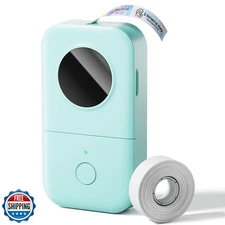 Phomemo D30 Label Maker Machine, Portable Bluetooth Mini Label Printer, Smart